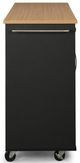 homestyles® Storage Plus Black Kitchen Cart-3