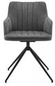 Armen Living Simone 2-Piece Black/Gray Dining Side Chair Set-2