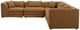 Moe's Home Collection Lowtide Classic 5-Piece Amber Glow L-Shaped Modular Sectional-1