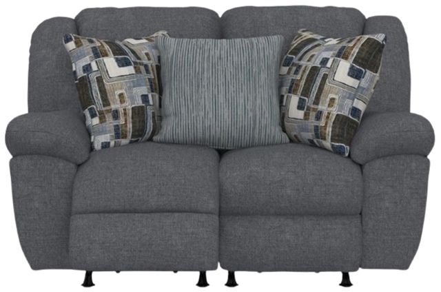 Catnapper Trifecta Smoke Manual Rocking Reclining Loveseat-3