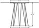 Amisco Customizable Calypso Starstone Dining Table with 48" Tabletop -2