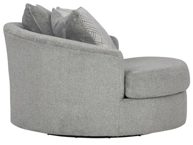 Signature Design by Ashley® Casselbury Cement Oversized Swivel Accent Chair-2