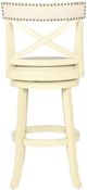 New Classic® Home Furnishings York White Swivel Bar Stool-3