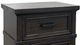 Elements International Colorado City Black Charcoal Nightstand-1