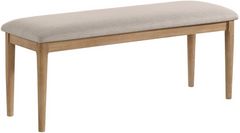 Crown Mark Arden Beige Dining Bench