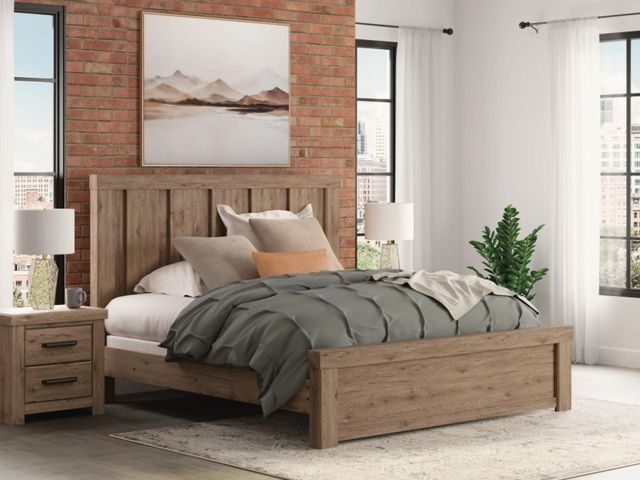Signature Design by Ashley® Garistyn Light Brown King Panel Bed-1