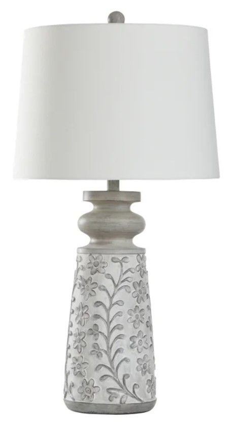 StyleCraft Grayson/Rubbed White Table Lamp-0