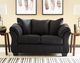 Signature Design by Ashley® Darcy Black Loveseat-1