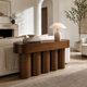 Crestview Klien Brown Console Table-1