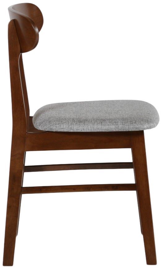 New Classic® Home Furnishings Morocco Light Gray/Walnut Dining Side Chair-3