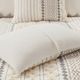Olliix by INK+IVY Ivory Full/Queen Imani Cotton Comforter Mini Set-4