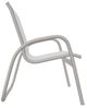 Telescope Casual Gardenella Abalone/Warm Gray Aluminum/Fabric Outdoor Sling Stacking Arm Chair-2