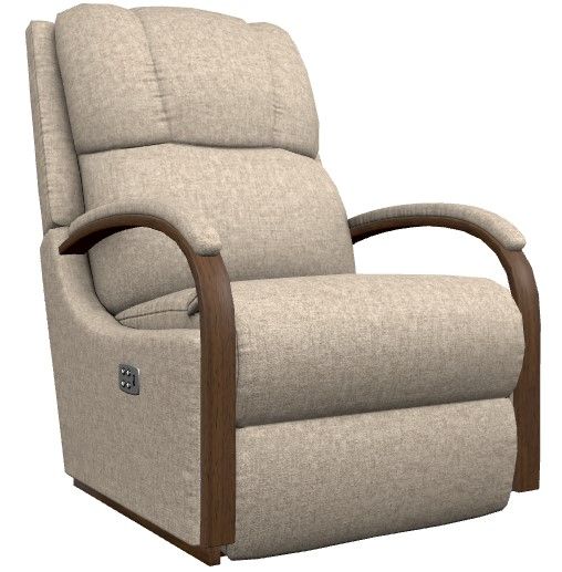 La-Z-Boy® Harbor Town Mocha Power Rocking Recliner-0