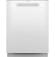 GE® ENERGY STAR® 24" White Top Control Built-In Dishwasher with Sanitize Cycle-0