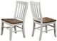 Winners Only® Pacifica Rustic Brown/White Dining Side Chair-2