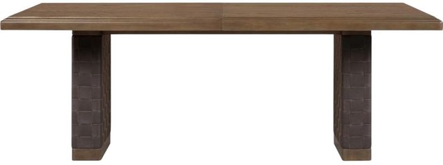 Modus Furniture Arden Dark Chocolate/Tavern Brown Extendable Dining Table-1