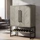Howard Miller® Jamaica Inn Weathered Gray Wine and Bar Cabinet-1