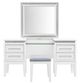 Liberty Furniture Reflections 3-Piece Gray/Pearl White/Rhinestone Vanity Table Set-2