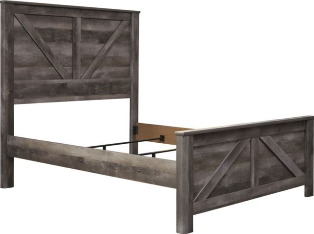 Signature Design by Ashley® Wynnlow 4-Piece Gray Queen Crossbuck Panel Bed Set-1