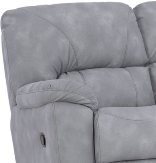 HomeStretch Rhino Gray Manual Reclining Loveseat-2