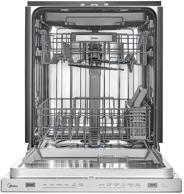 Midea® 24" Stainless Steel Top Control Built-In Dishwasher with 3-Stage Total Drying-3