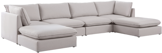 Meridian Furniture Mackenzie 6-Piece Beige Modular Sectional Set-0