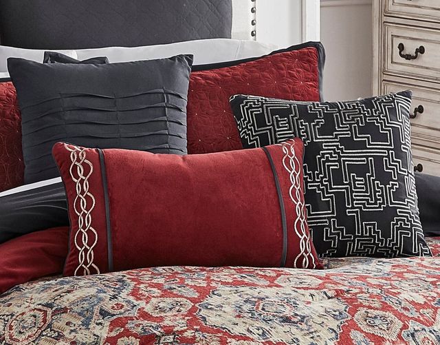 Hallmart Collectibles Stewart 9-Piece Queen Comforter Set-1