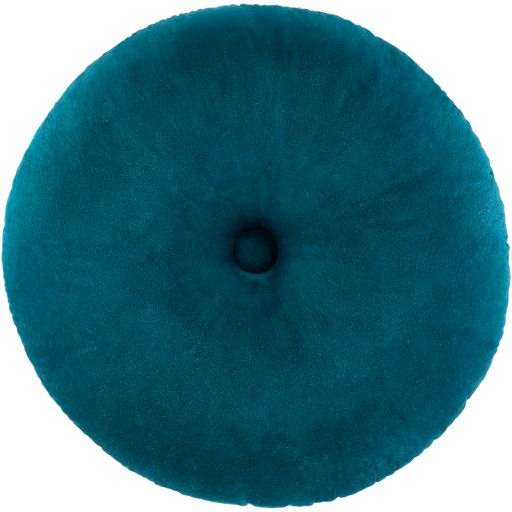 Surya Cotton Velvet Teal 18"x18" Toss Pillow-3