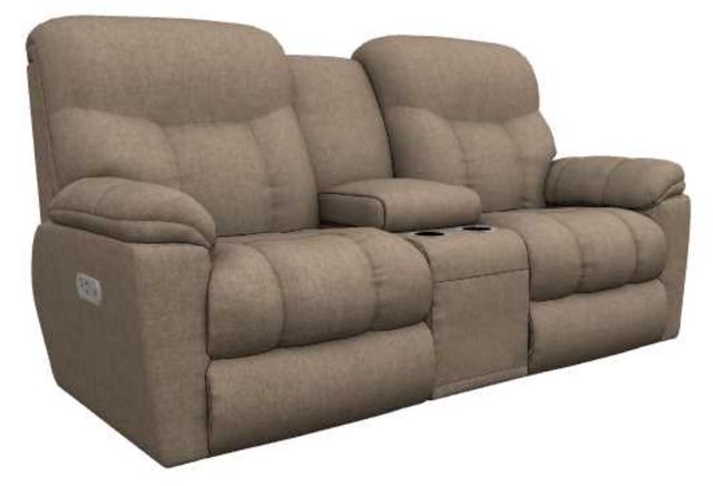 La-Z-Boy® Morrison Saddle Power Reclining Loveseat with Console and Headrest-0