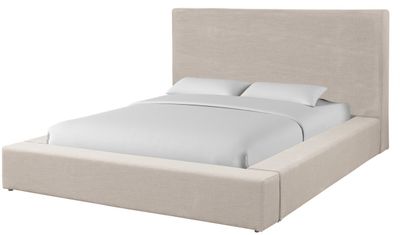 Parker House Heavenly Flax Natural Queen Panel Bed with Comfort Pillows Parker House Heavenly Flax Natural Queen Panel Bed with Comfort Pillows
