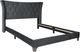 Fashion Bed Group Danielle Grey Queen Upholstered Bed-1
