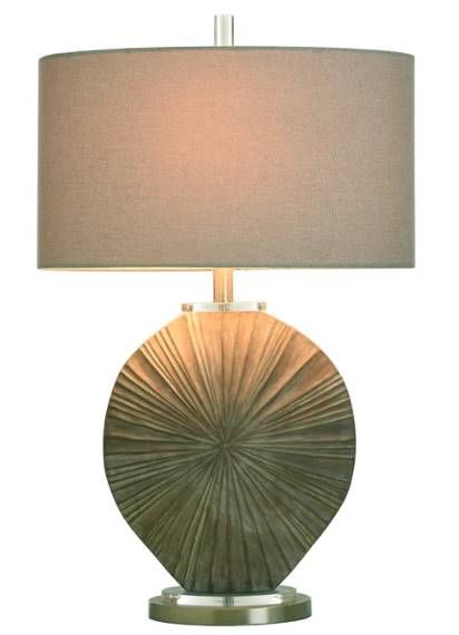 Stylecraft Silver Burst Brushed Brown Table Lamp -1