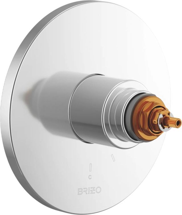 Brizo Roccesco™ Polished Chrome TempAssure® Thermostatic Valve Only Trim-0