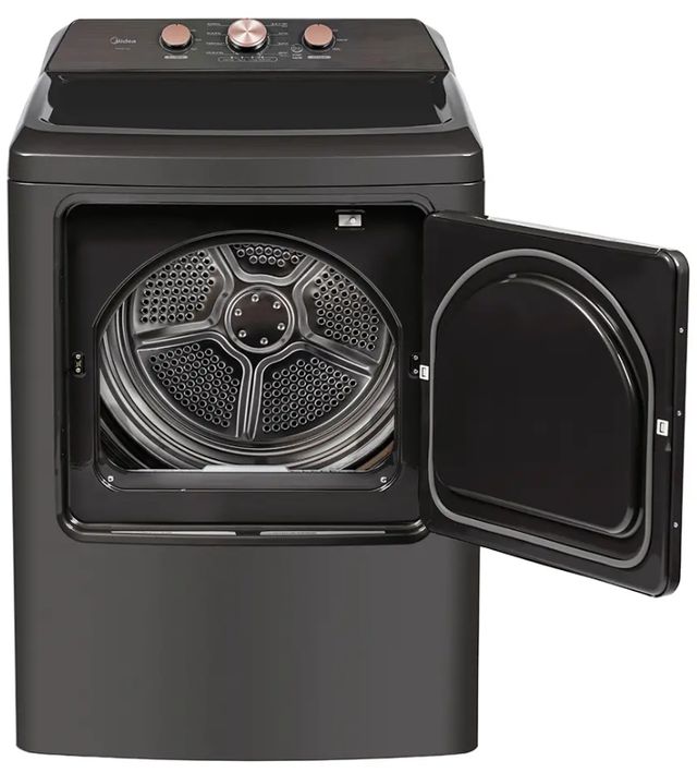 Midea 7 Cu. Ft. Metallic Gray Front Load Electric Dryer-1
