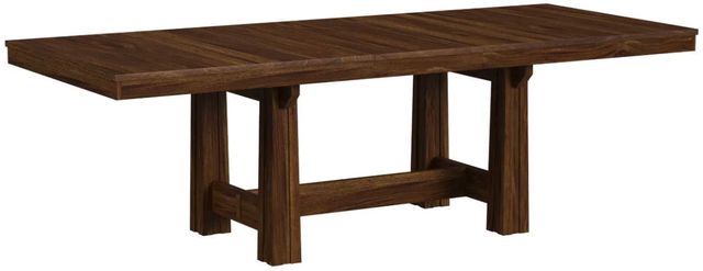 A-America® Cortez Saddle Brown Trestle Table-0