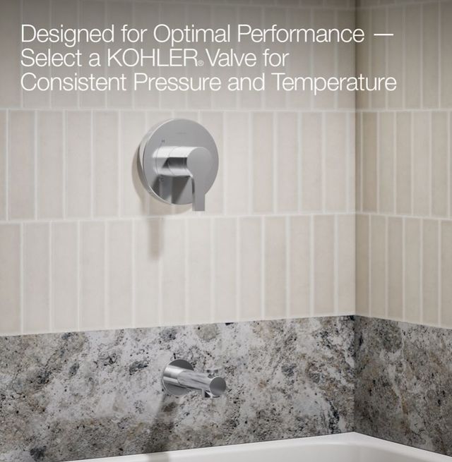 KOHLER® Elate® Rite-Temp® Polished Chrome Bath and Shower Trim Kit-4
