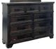 Elements International Colorado City Black Charcoal Dresser with Mirror-1
