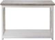 Elements International Justina Grey Sofa Table with White Base-1