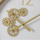 A & B Home Gold/White Clock-3