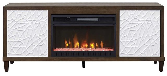 Martin Furniture Komodo Dark Brown Fireplace TV Stand-1