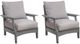 Signature Design by Ashley® Lone View Bay 2-Piece Beige/Gray Fabric/Plastic Outdoor Lounge Chair-0