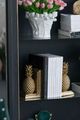 A & B Home 2-Piece Gold Pineapple Bookend Set-4