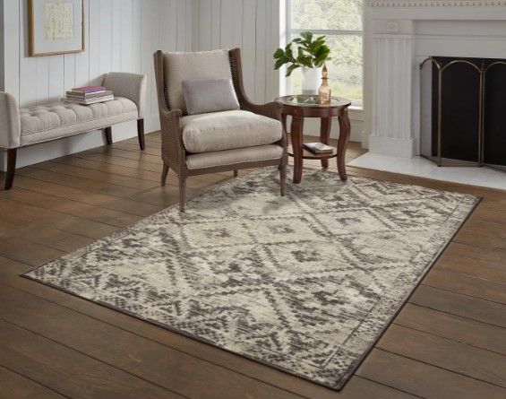 KAS Rugs Heritage Gray Mila 5'x8' Area Rug-3