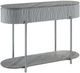ACME Furniture Yukino Gray Sofa Table with Chrome Base-0