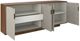 Caracole® Drift Caracole Classic Retro Walnut/Champagne Gold Media Console-3