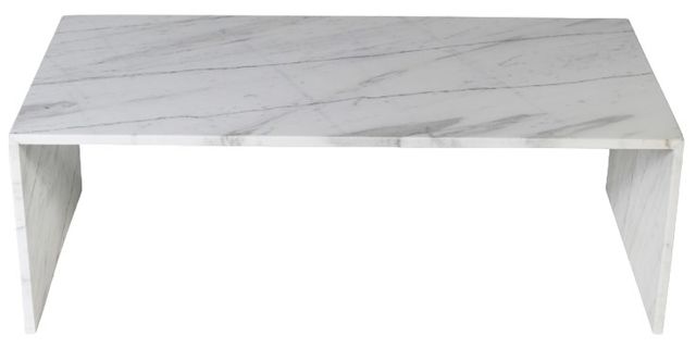 Meridian Furniture Canova White Marble Coffee Table-2
