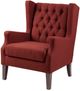 Olliix by Madison Park Red Maxwell Button Tufted Wing Chair-2