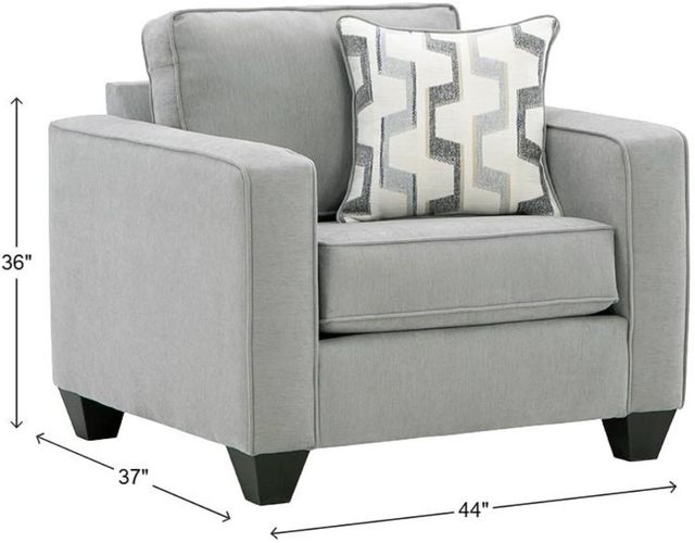 Albany Industries Mosby Pewter Chair-2