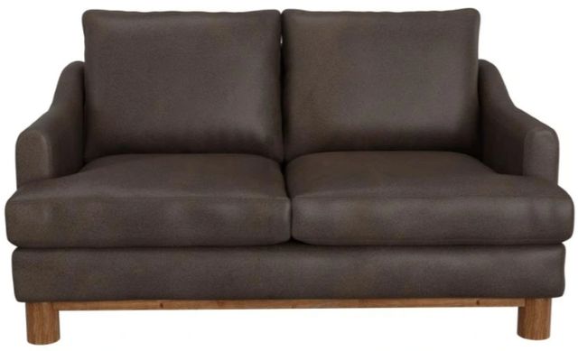 International Furniture Direct Olimpia Brown Loveseat-2