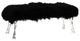 A & B Home Mongolian Black/Clear Bench-0